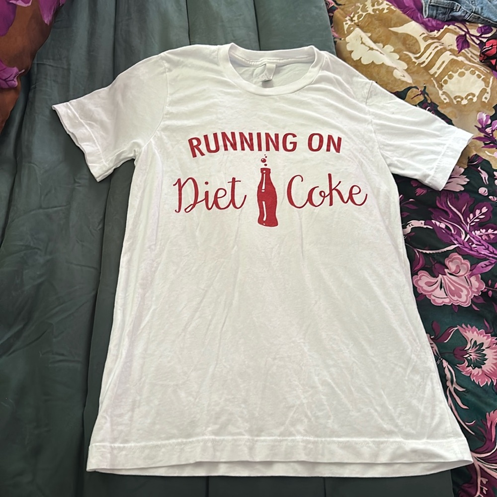 Running on Diet Coke t-shirt sz S